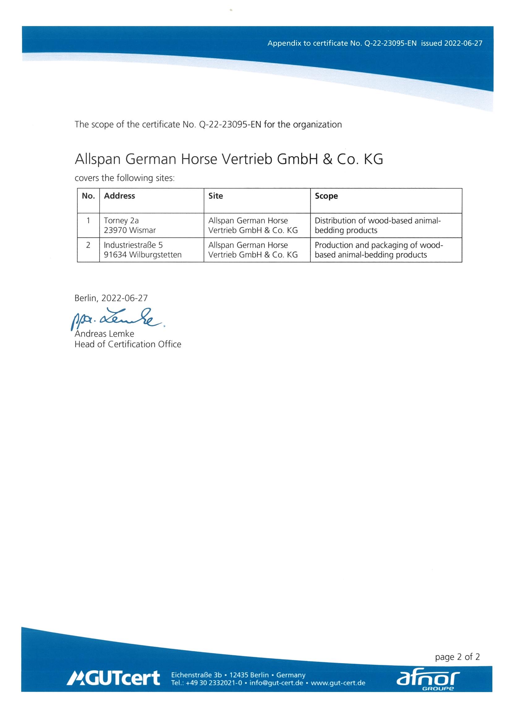 ALLSPAN Classic - Jemná hoblinová podestýlka Allspan German Horse Classic 24 Kg (615Litrů) - Image 5